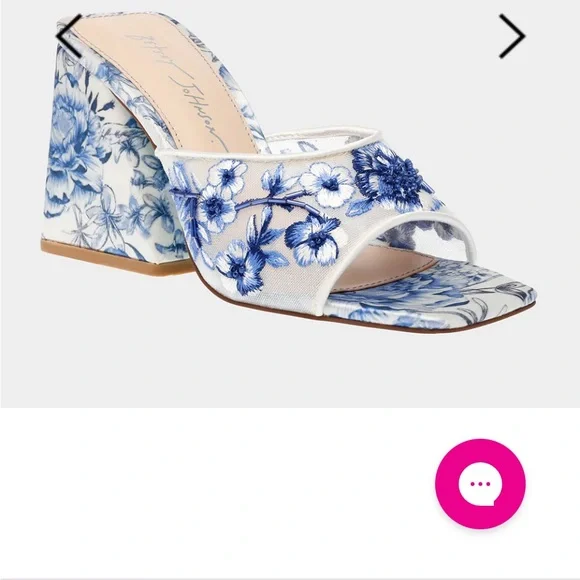 Betsey Johnson Blue Floral Women's Shoes New in original packaging - Picture 6 of 16